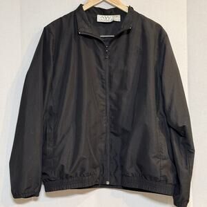 AW Golf Jacket 100%‎ Polyester Women’s XL Black Lightweight